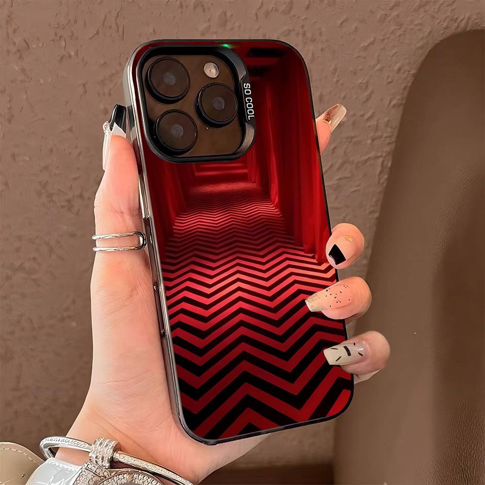 

T-Two Peaks phone case for iPhone 17 17Air 16 15 14 13 12 11 Pro Max Plus Colorful Silver iphone 17 Air