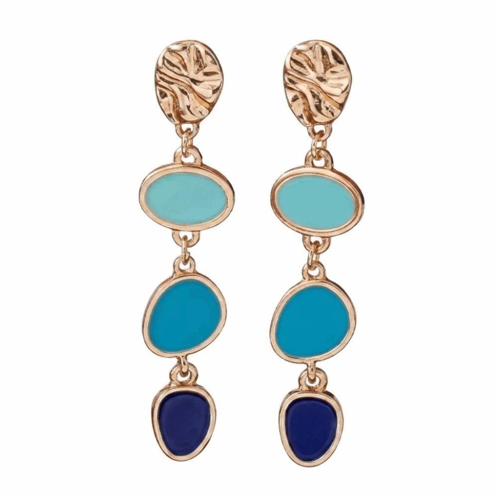 Contrasting Earrings Studs Colorful Women Drop Earrings Vintage Colored Ear Studs  Girl