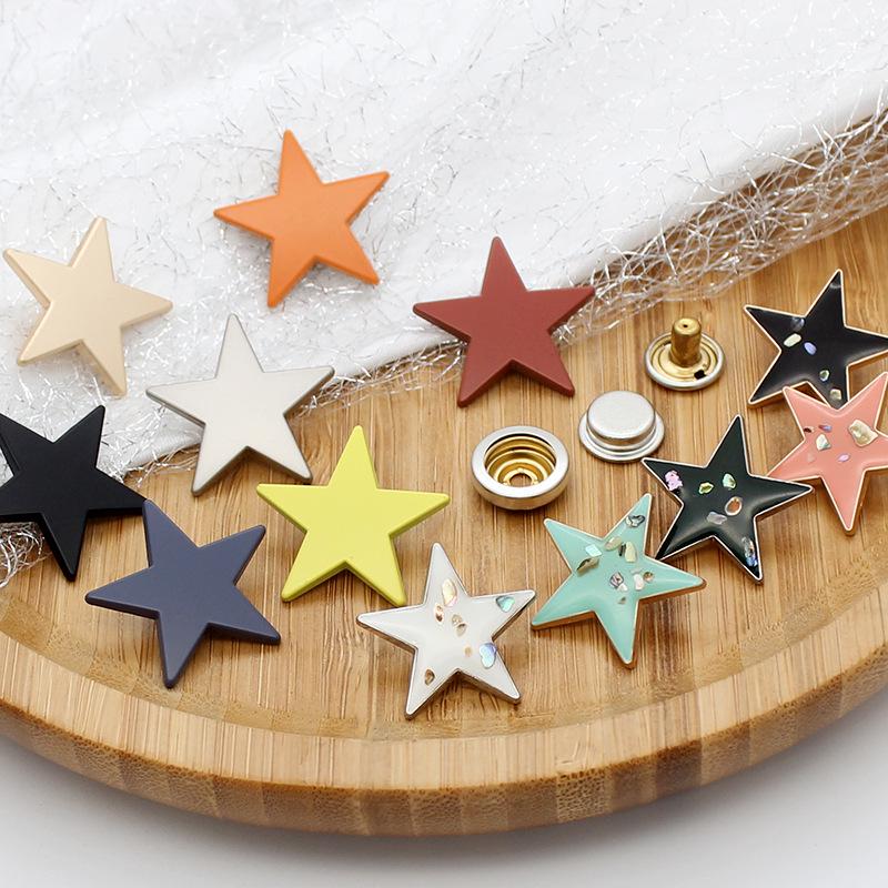 

Mother-Child Trench Coat with Star Snap Button Decoration - Women s Outerwear
