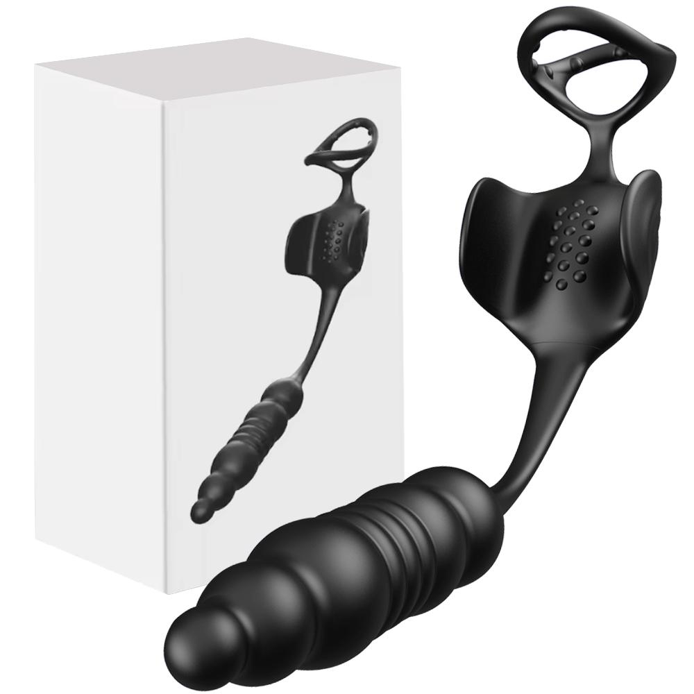 Vibrating Cock Rings With Anal Vibrator Dildo Prostate 9 Thrusting & Vibrating Modes P Spot Stimulation Sex Toy for Couples