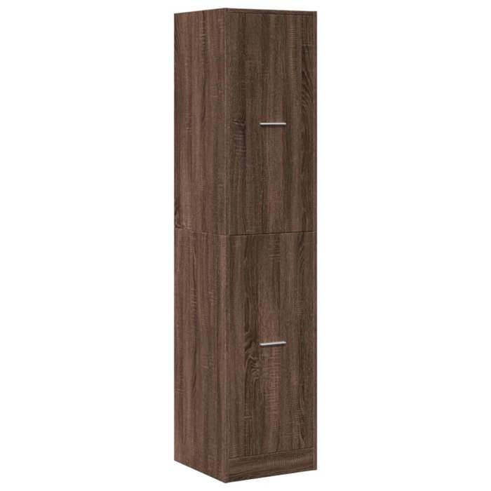 VidaXL Armoire apothicaire chêne marron 40x41x174,5 cm bois ingénierie, coffre d'apothicaire, meuble d'apothicaire, coffre à 3309651