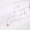 Elegant Japanese & Korean Bow Necklace: Trendy Titanium Steel Light Luxury Clavicle Chain for Women