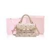 New Sanrio Hello Kitty PU Shoulder Bag, Crossbody Bag, Handbag Women's Pink/Milk Tea/Brown SHHF41591