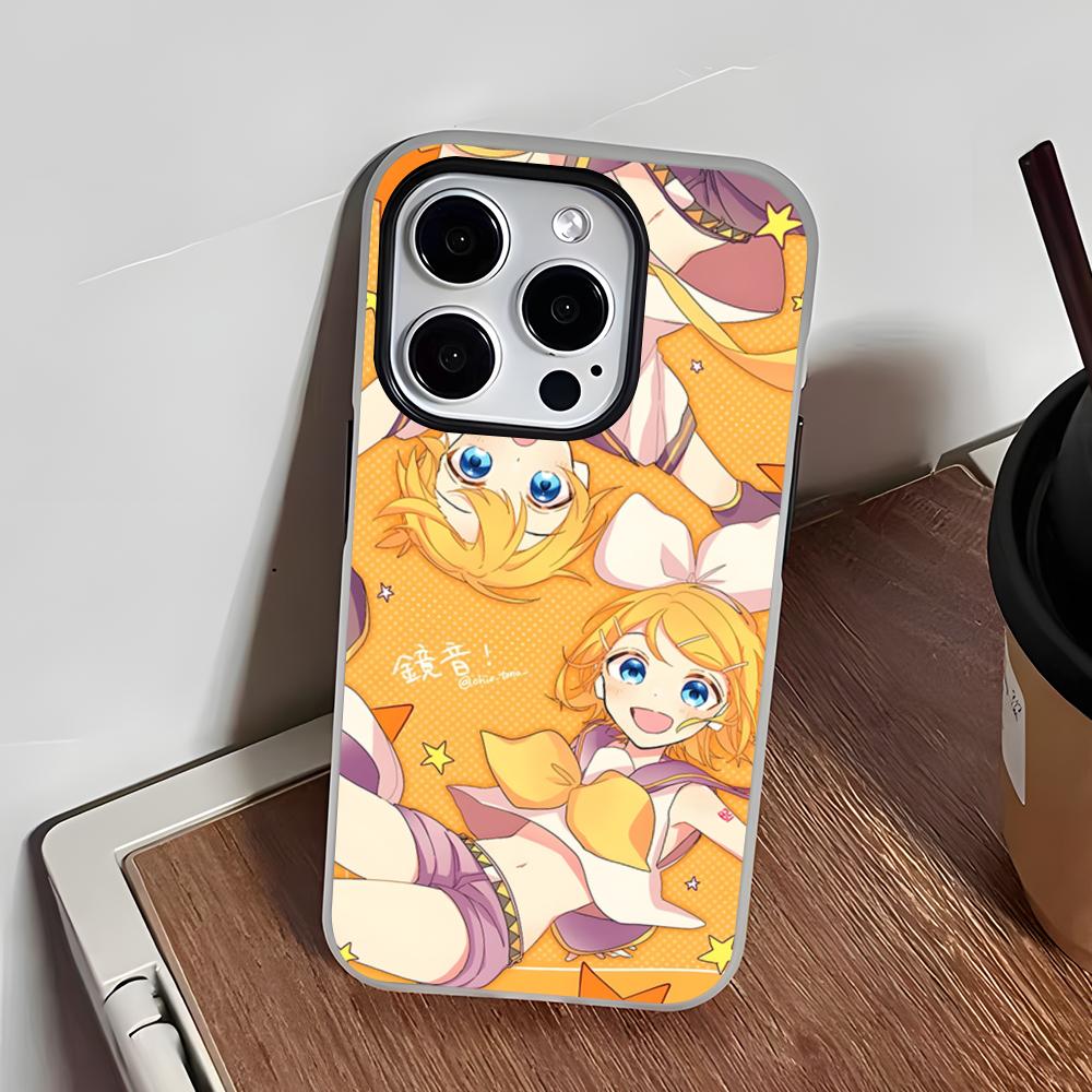 KagamineS Rin Len Phone Case For IPhone 17 Air 16 E 15 14 Plus 13 12 11 Pro Max Jelly 2 In 1 Protective Case