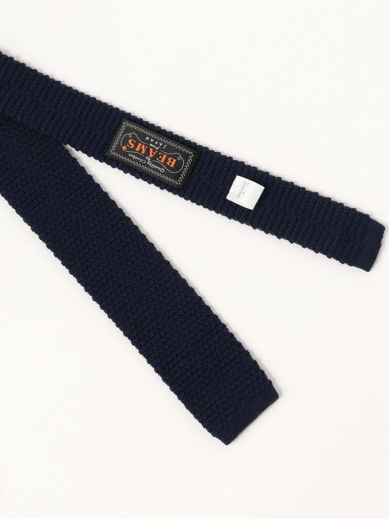 [BEAMS PLUS] Wool Knit Tie Solid Men's NAVY FREE 38440160107