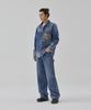 RYUL+WAI Denim Gradient Camouflage Shirt Indigo C6