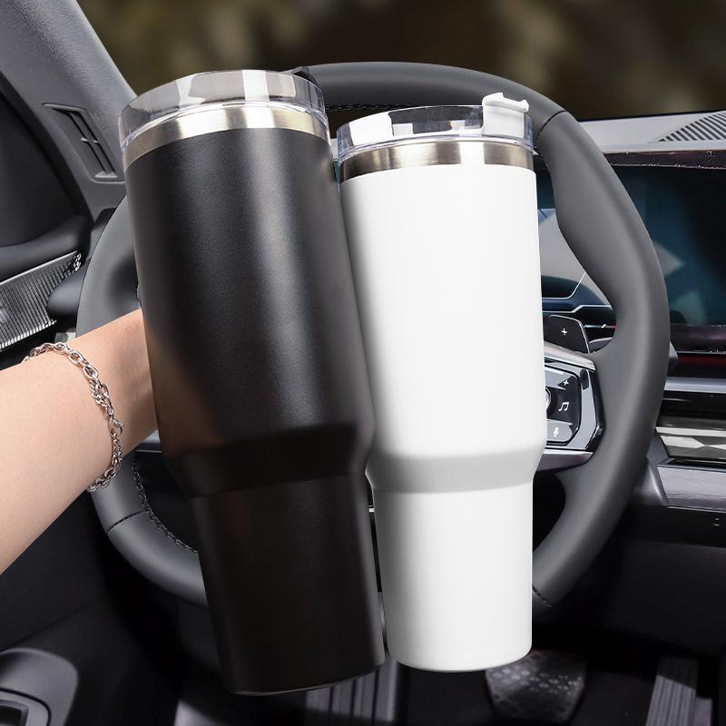 BXAOK1 Vacuum Flask Travel Thermal Cup Stainless Steel Coffee Mug For Kia Stinger Sonet Ceed Stonic Optima K7 K5 K8 K3 Seltos Telluride