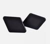 2pcs Bumper Headlight Washer Nozzle Cover Cap Black For BMW 3 Series E90 2005-09 Left 61678031307+Right 61678031308