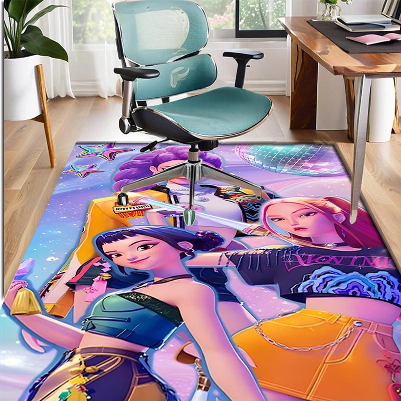 K Pattern Rug, Indoor/Outdoor Mat, for Picnic, Gameroom, Bedroom, Office, Living Room, Home Decor Carpet, Birthday Gift