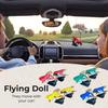 Décoration de voiture Jouet à effet de vol dynamique avec base stable antidérapante Tableau de bord de voiture Poupée volante Décoration Bâton de sorcier Tournant de dérive