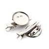 20Pcs/lot Round Brooch Hairpin Base 19/23/29mm Cabochon Blank Tray Brooch Hairpins for DIY Clothing Headdress Making Accessories