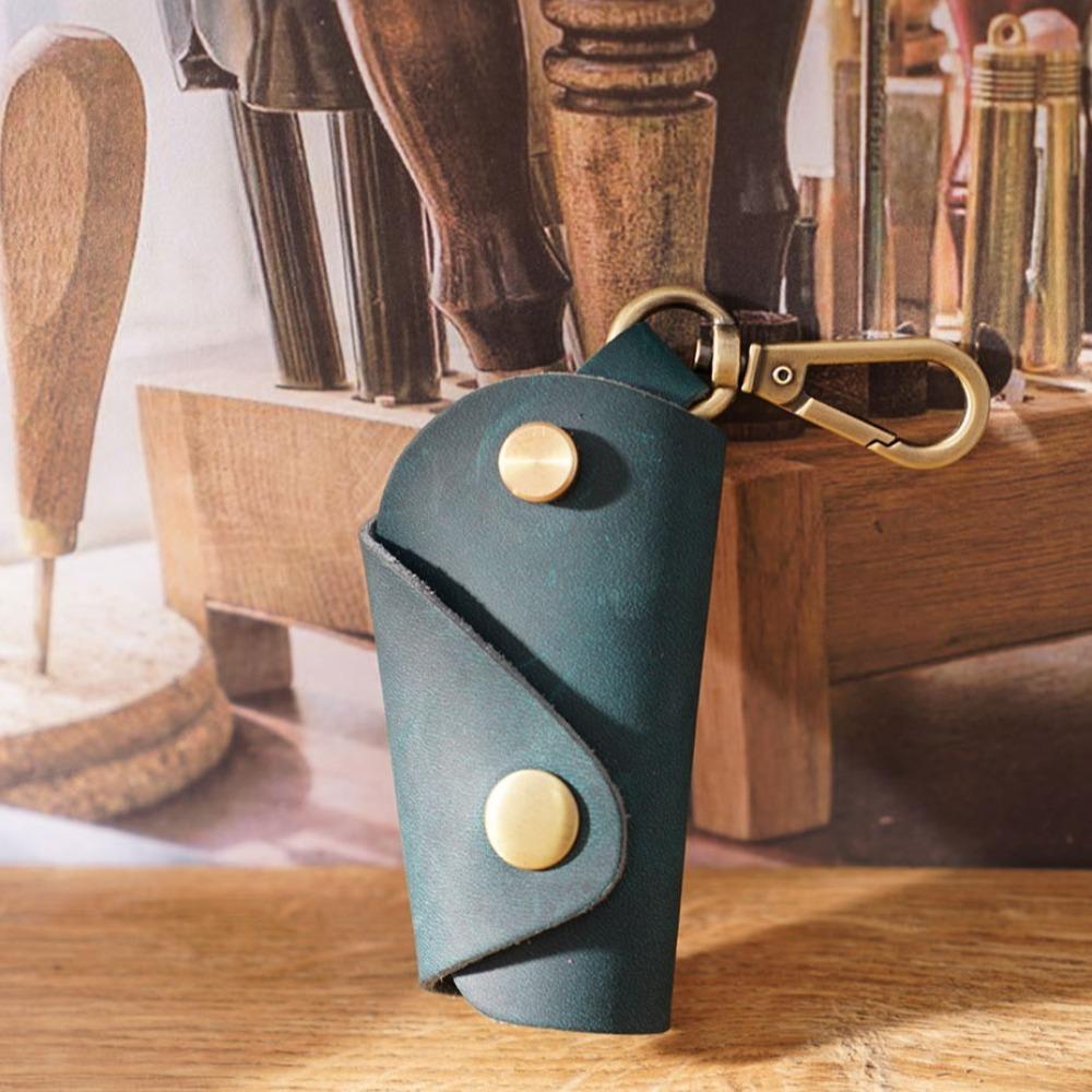 Genuine Leather Mini Key Bag Luxury Pocket Keychain Case Creative Men Car Key Pouch  Car Accessory
