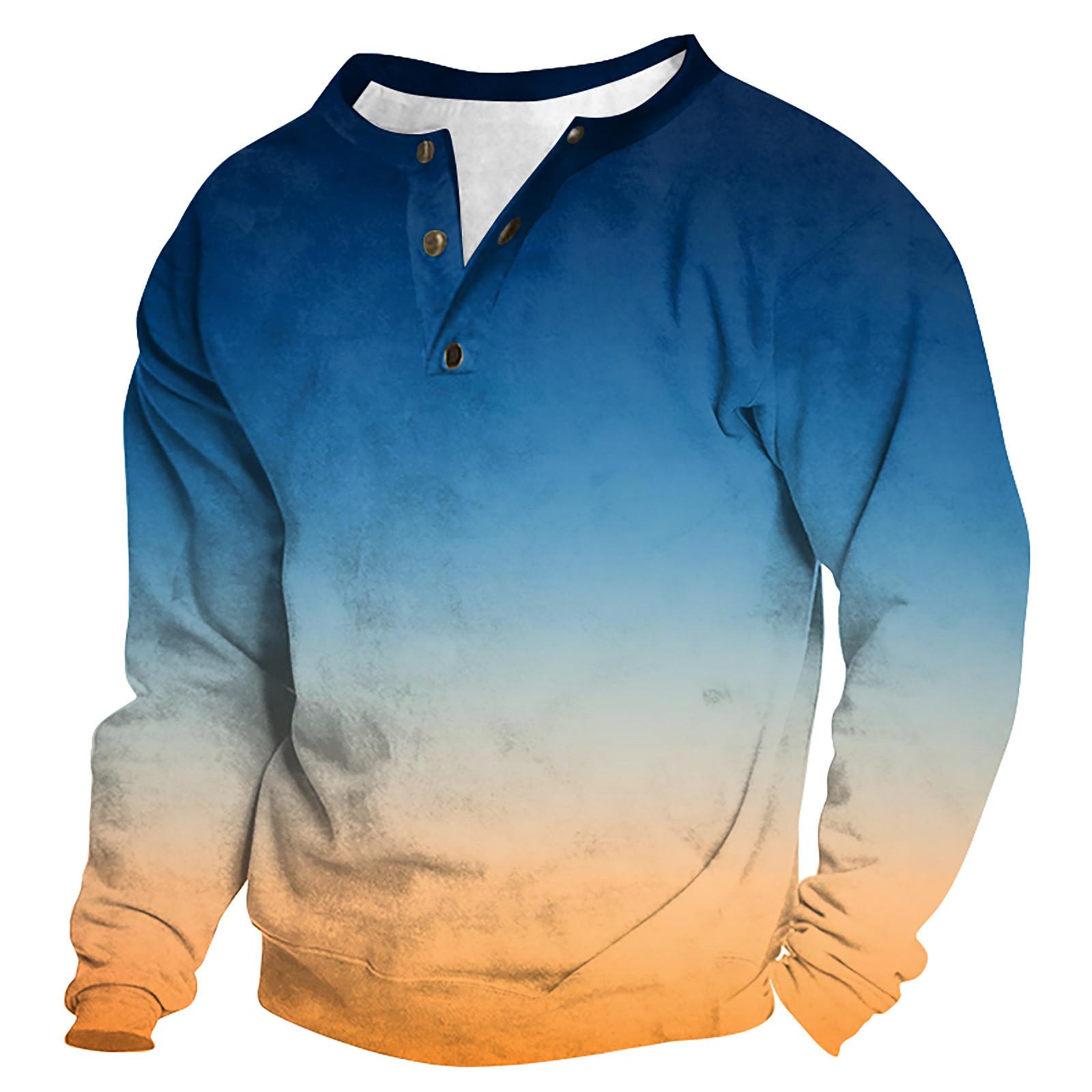 

Чоловіча модна спортивна футболка з довгим рукавом і V-подібним вирізом на відкритому повітрі L