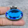 Tanzanite Quartz Gemstone Handmade 925 Steling Silver Jewelry Pendant 1.38" M-248