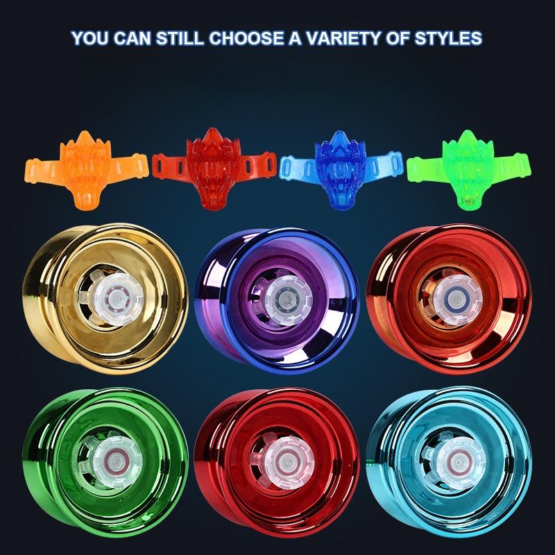 Professional Aluminum Alloy Yoyo Ball For Beginners Adults Kids Competitive Trick Yoyo With Bearing String Accessories Toy Gift