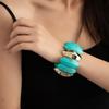 Retro Smudged Acrylic Elastic Bracelet, Exaggerated Personality, Simple Geometric Temperament, Advanced Sense Of Jewelry Women