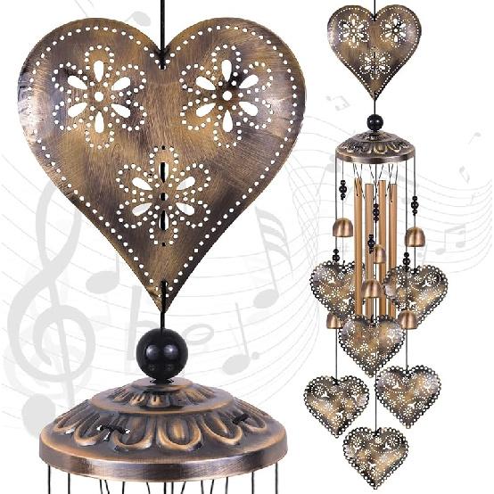 Solawindchime Outdoor Hummingbird Wind Chimes, Hummingbird Bronze Wind Chimes, Gift Wind Chime, Hummingbird Wind Bell Gifts for Women, for Home,