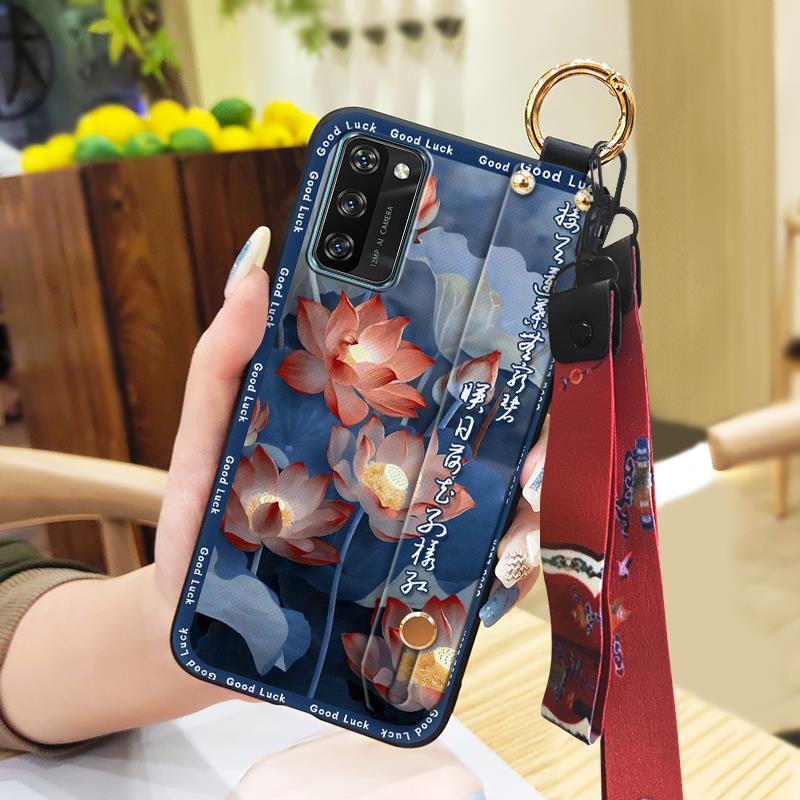 Stoßfeste Schutzhülle für Blackview A100 für Mama Armband ältere Dame Ständer Schmutzabweisende Handyhalterung