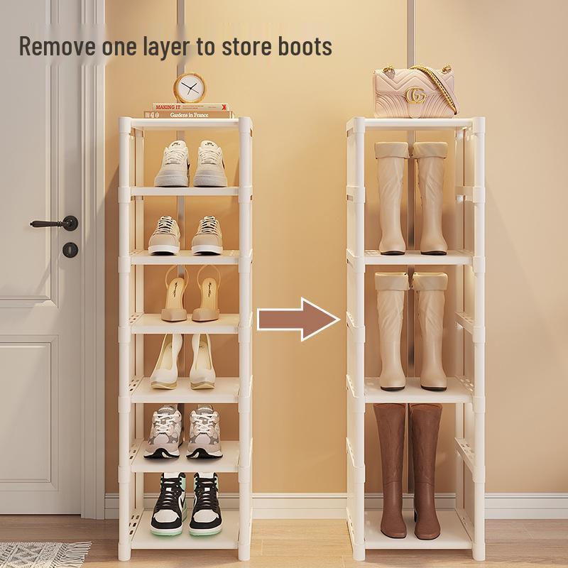 Space-Saving Multi-Layer Shoe Rack for Home or Dorm Entrance