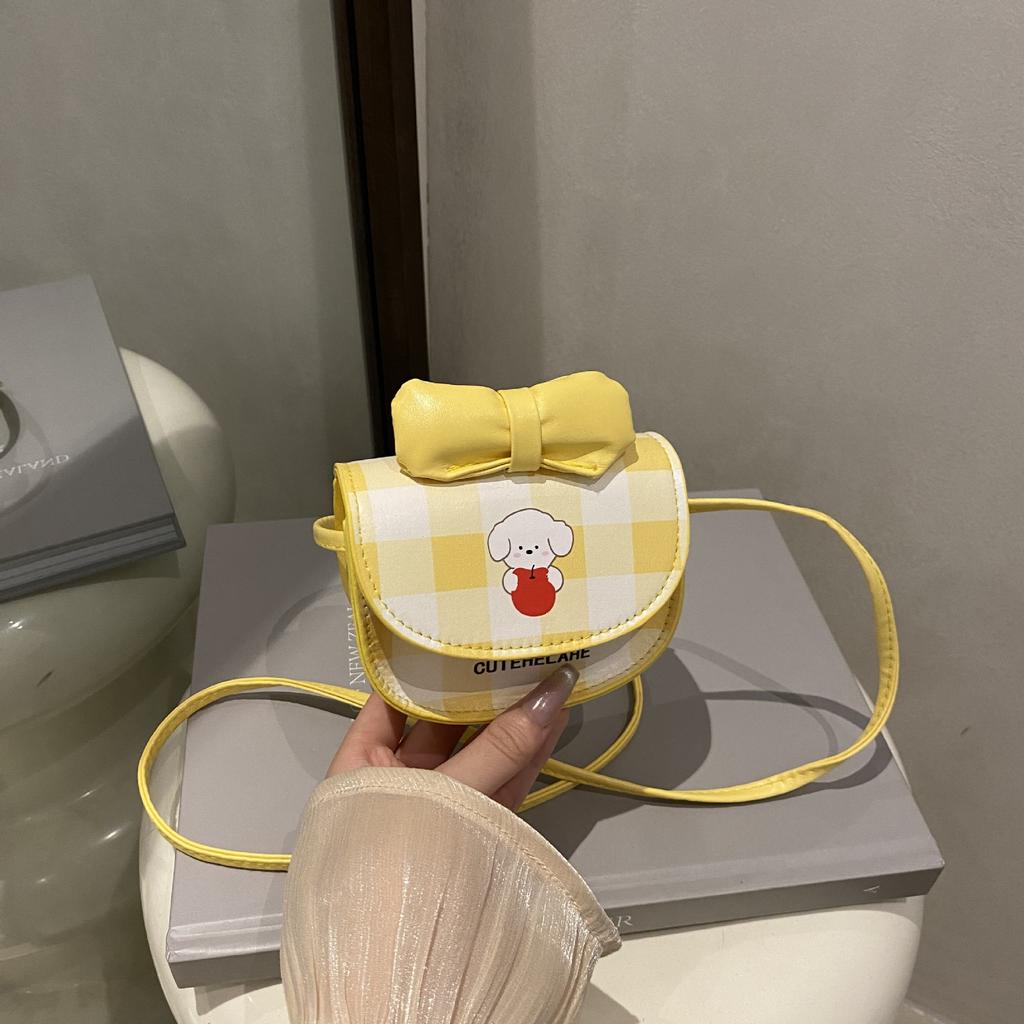 Children's Bag 2025 New Cute Bow Girl Mini Cross Bag Sweet Little Girl Parent-child Messenger Bag