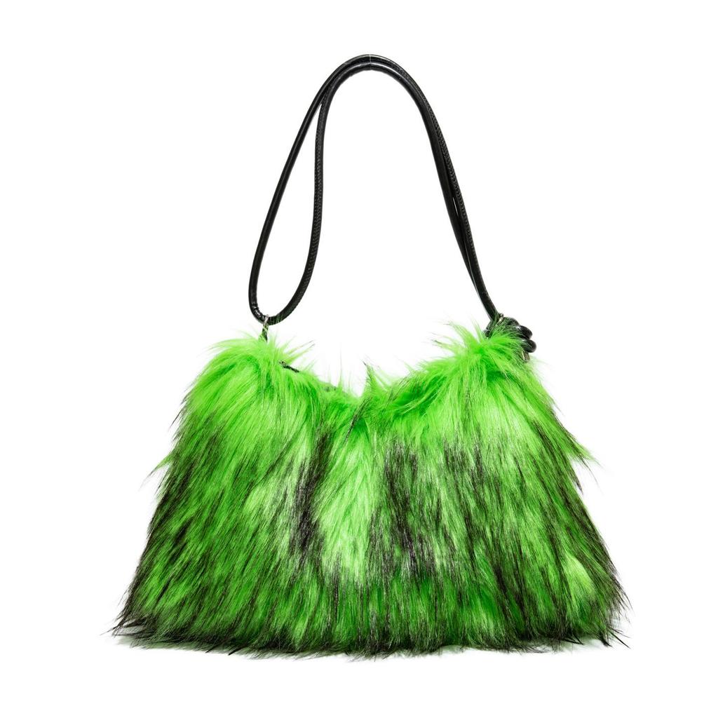 Chic Furry Crossbody Bag: Plush Autumn/Winter Handbag