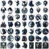 50 Cartoon Dark Gothic Graffiti Stickers Decorative Guitar Notebook Suitcase DIY Waterproof