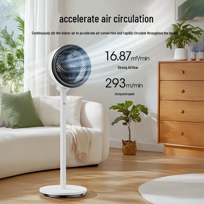 Midea FGA25SGJ Oscillating Air Circulation Fan CN plug (adapter included)