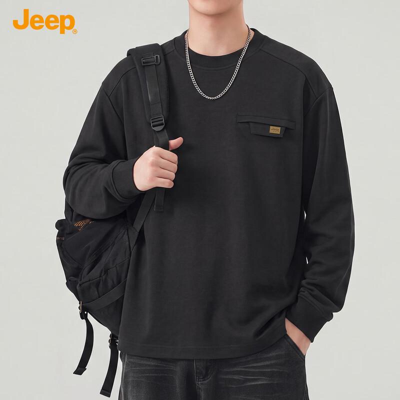 Jeep Men's Long Sleeve Crewneck T-Shirt