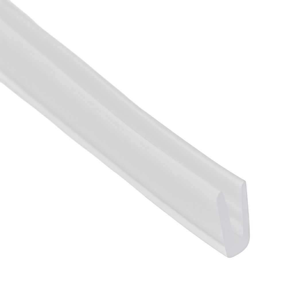 2 Metros Perfil U Borracha Borda Tira de Vedação Porta de Chuveiro Vidro Fita de Vedação Protetor de Borda Vedação Múltiplos Tamanhos