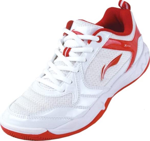 Badminton White and Size 3E Li-Ning Women's Shoes, Red, 23.0 cm,