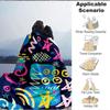 1pc Graffiti Art Blanket, Lightweight Flannel Throw Blanket for Sofa, Bed, Travel, Camping, Living Room, Office, Couch054
