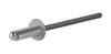 Aluminum open rivets 3.2x6mm RAL 7016