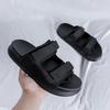 2025 one-word slippers men's summer casual beach shoes men's vacation wear wear wear-resistant cool slippers 1501-R