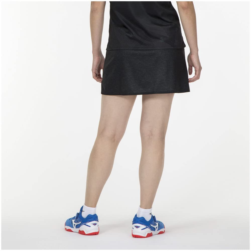 JTTA Table Tennis Game 82JB2202 Skirt, Moisture-Wicking, Quick-Drying, Black, XL,