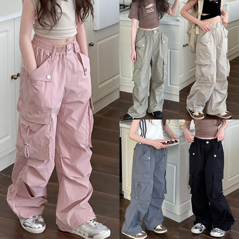 Dívčí kalhoty Jarní Dětské Hip Hop kalhoty Letní Dětské Streetwear Ležérní kalhoty Podzimní Móda Dospívající Velké Velikosti Tepláky