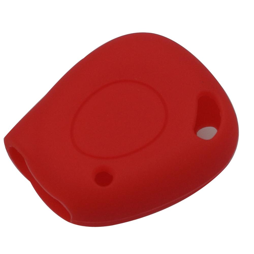 

jingyuqin 1 Btns силиконовый чехол для ключа для Renault Megane Scenic Clio Laguna Espace Twingo Kangoo Master Traffic Avaintime красный