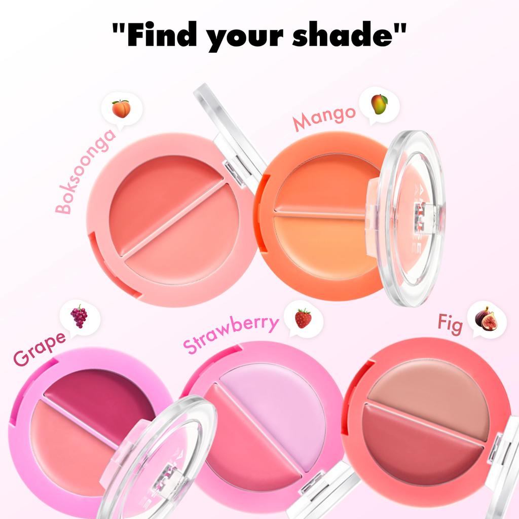 Cheek Healthy 5 colors 01 Peach Balm [AMUSE Official] [Lip & Balm, available]