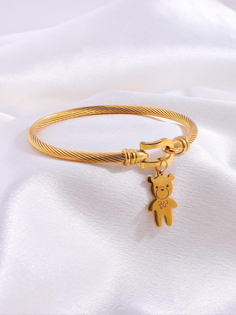 Korean Fashion Titanium Steel Diamond Inlaid Women's Luxury Bracelet