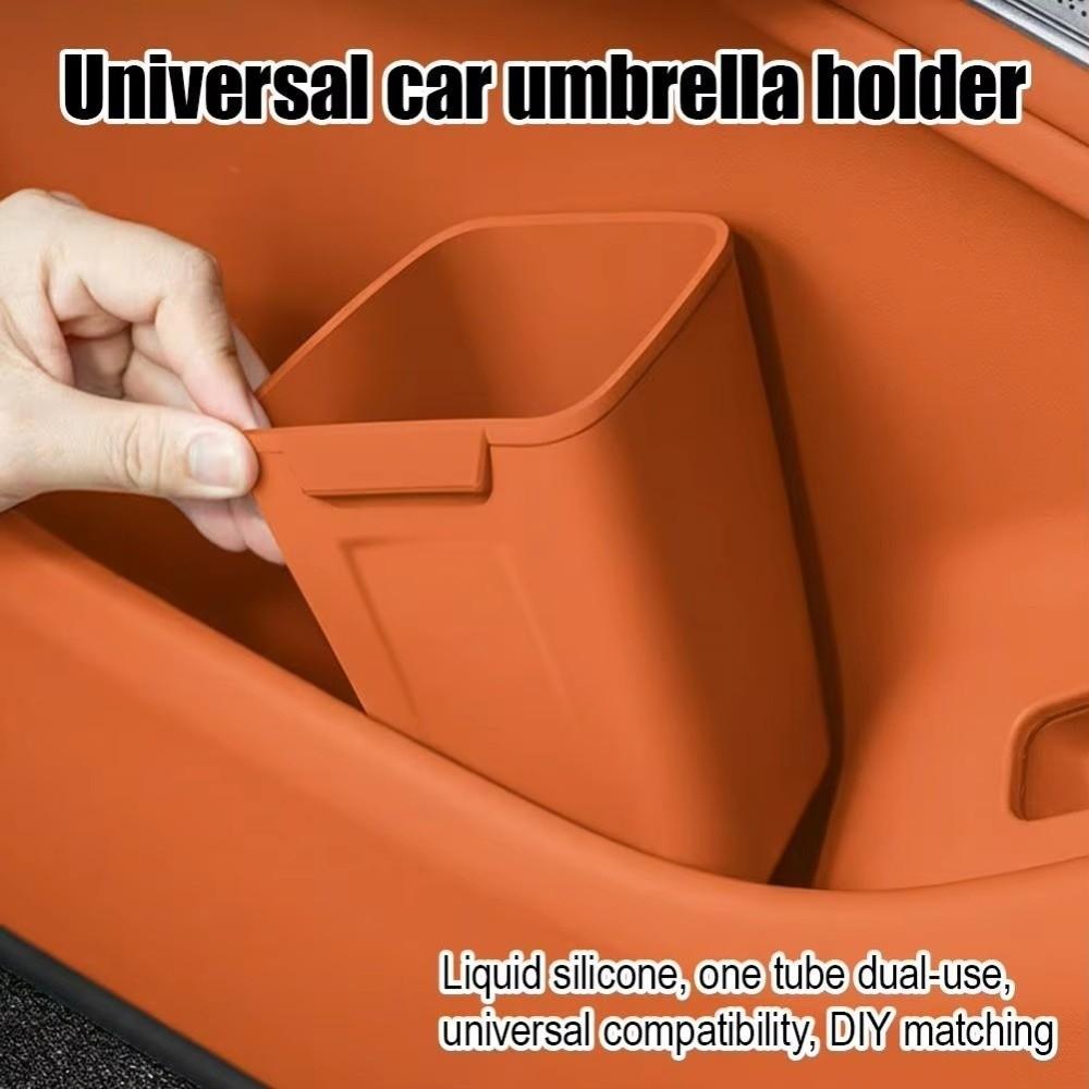 Hanging Car Door Storage Box Silicone Storage Bucket Universal Car Door Trash Can  Interior Access