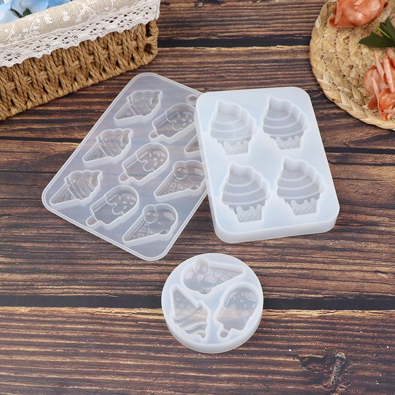 Diy Ice Cream Popsicle Silicone Mold Kawaii Food Cabochon Diy Decoden Supplies