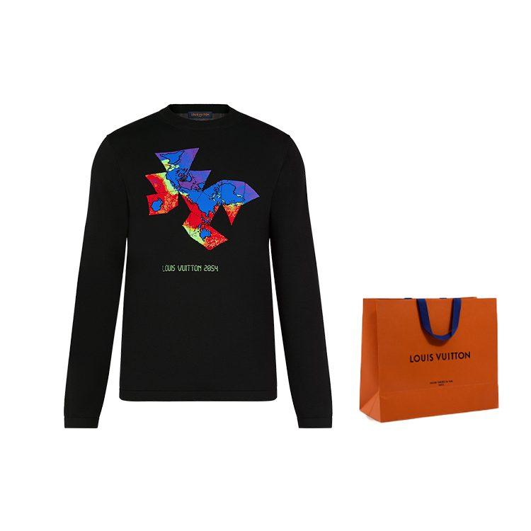 LOUIS VUITTON New Quarterly Products Of LV Shirt Men's Black 1A8HMM