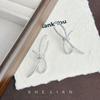 Light Luxury Exquisite High-end Sense Ribbon Knot Temperament Earrings Niche Design Sense Fashion Stud Earrings Sweet Zircon Earrings Women