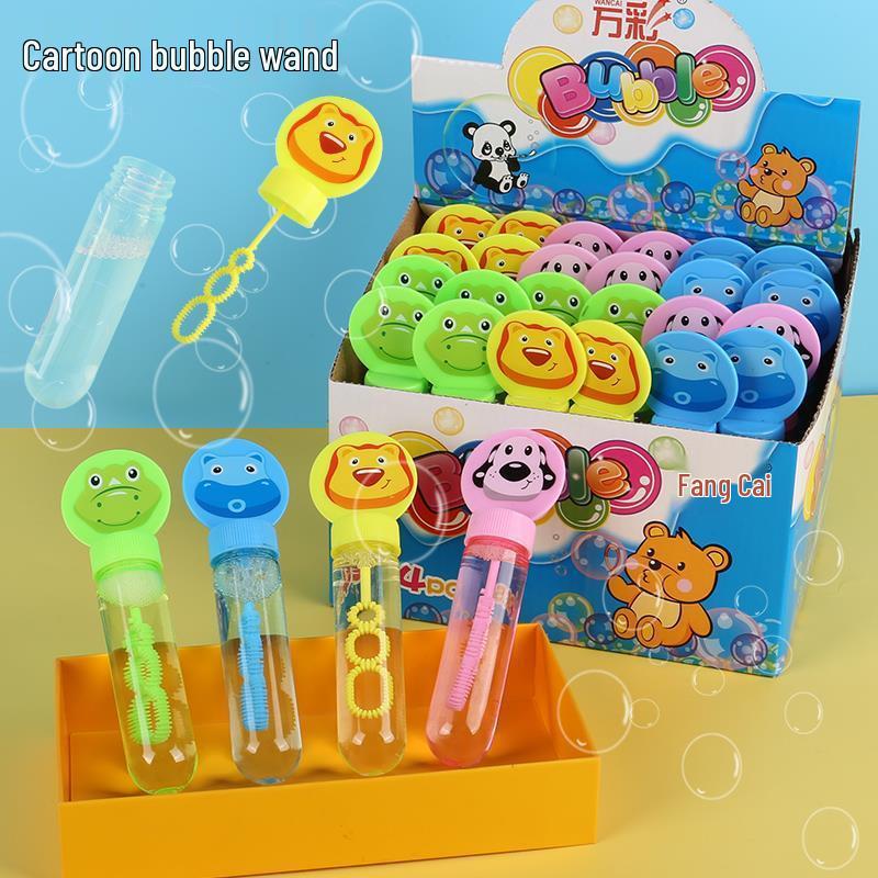 Animal Bubble Wand for Kids - Cartoon Bubble Blowing Toy with Concentrated Liquid