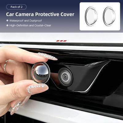 2Pcs Car Camera Protective Cover Reverse Image Lens Stickers For Tesla SpaceX Model 3 Y S X Y-Eur Highland Roadster Bonina Coil
