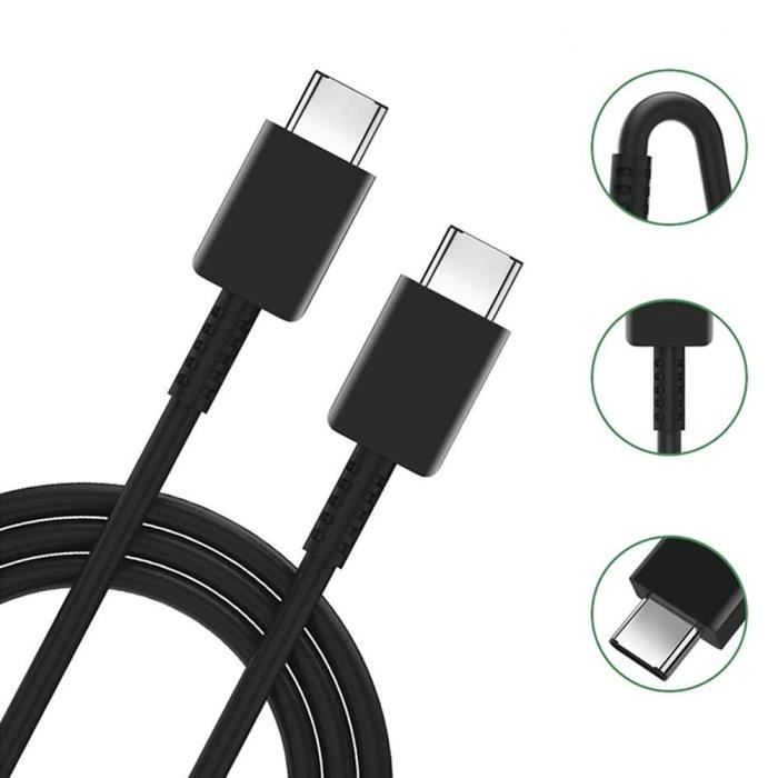 Câble USB-C pour Xiaomi Redmi 14C 13C Redmi Note 13 5G Note 13 Pro Plus 5G - BOOLING - 1m - Noir