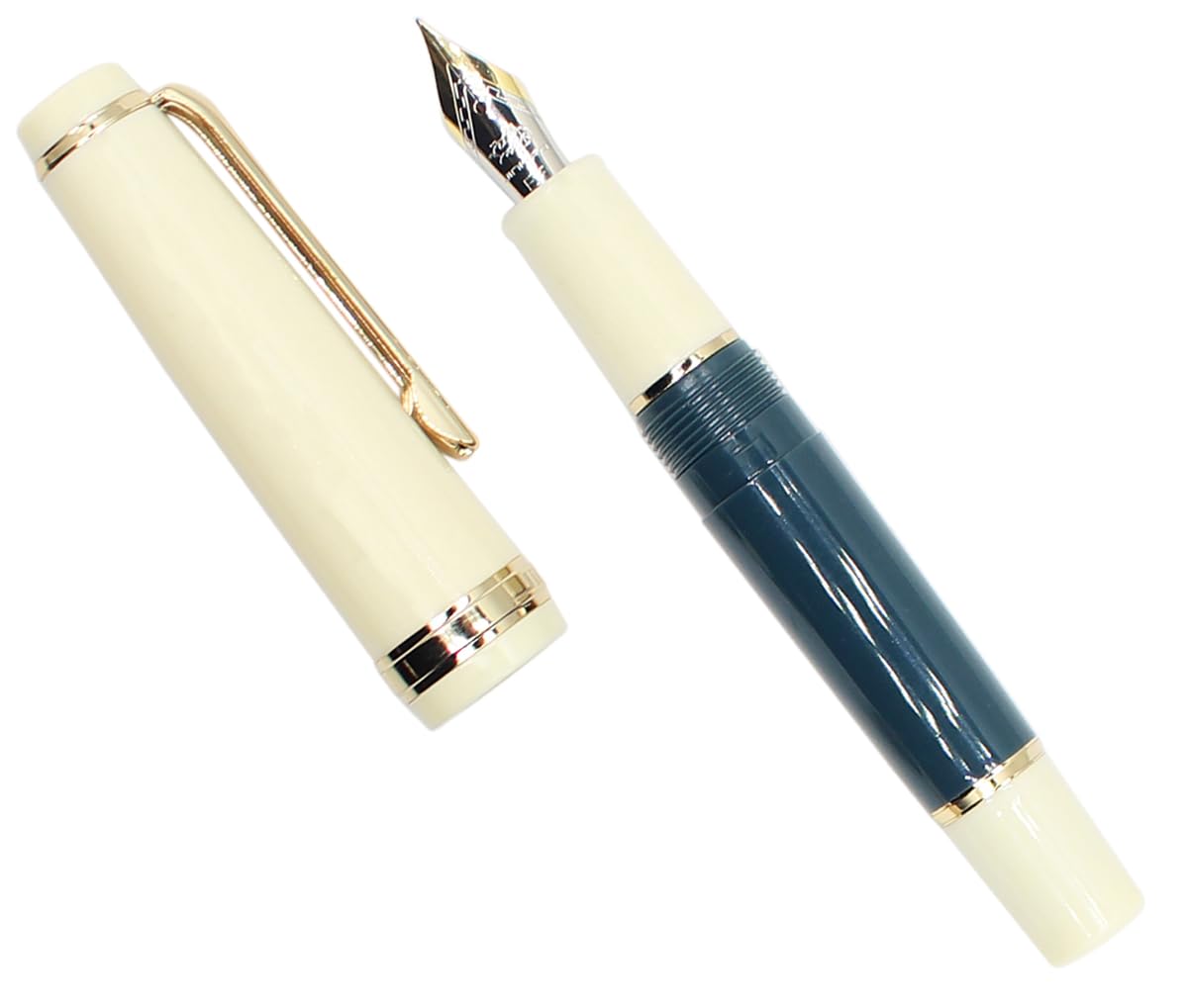 

Gullor Mini Fountain Pen with Gold Acrylic Pocket Dark Extra Fine Nib Trim, Pen, Green, (0.38mm)