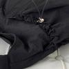 Crossbody Bag Ruched Large Capacity Nylon Bag for Women Versatile Trendy Bag