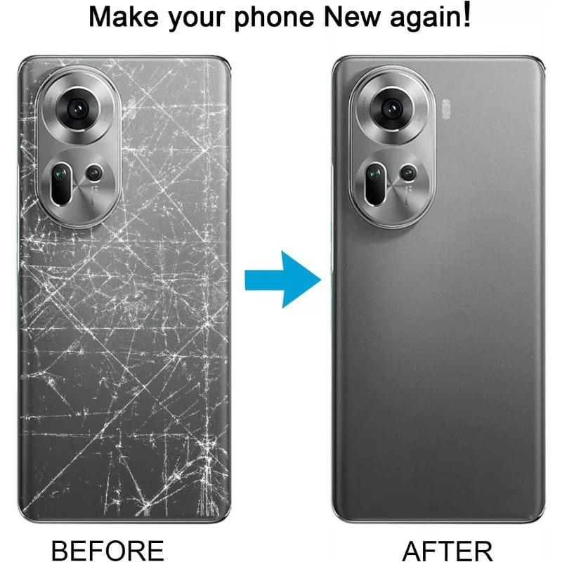 Back Cover for OPPO Reno11 Global Version Phone Back Cover with Camera Lens Rear Glass Panel