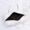 Minimalist Boston-style handbag, a simple solid-color crossbody/shoulder bag perfect for women's everyday casual wear.