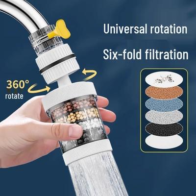 Filtro e Purificador de Torneira Anti-Salpicos Universal para Uso Doméstico
